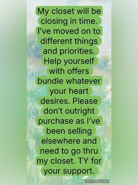 Closet Closing Notice Graphic Print in Green